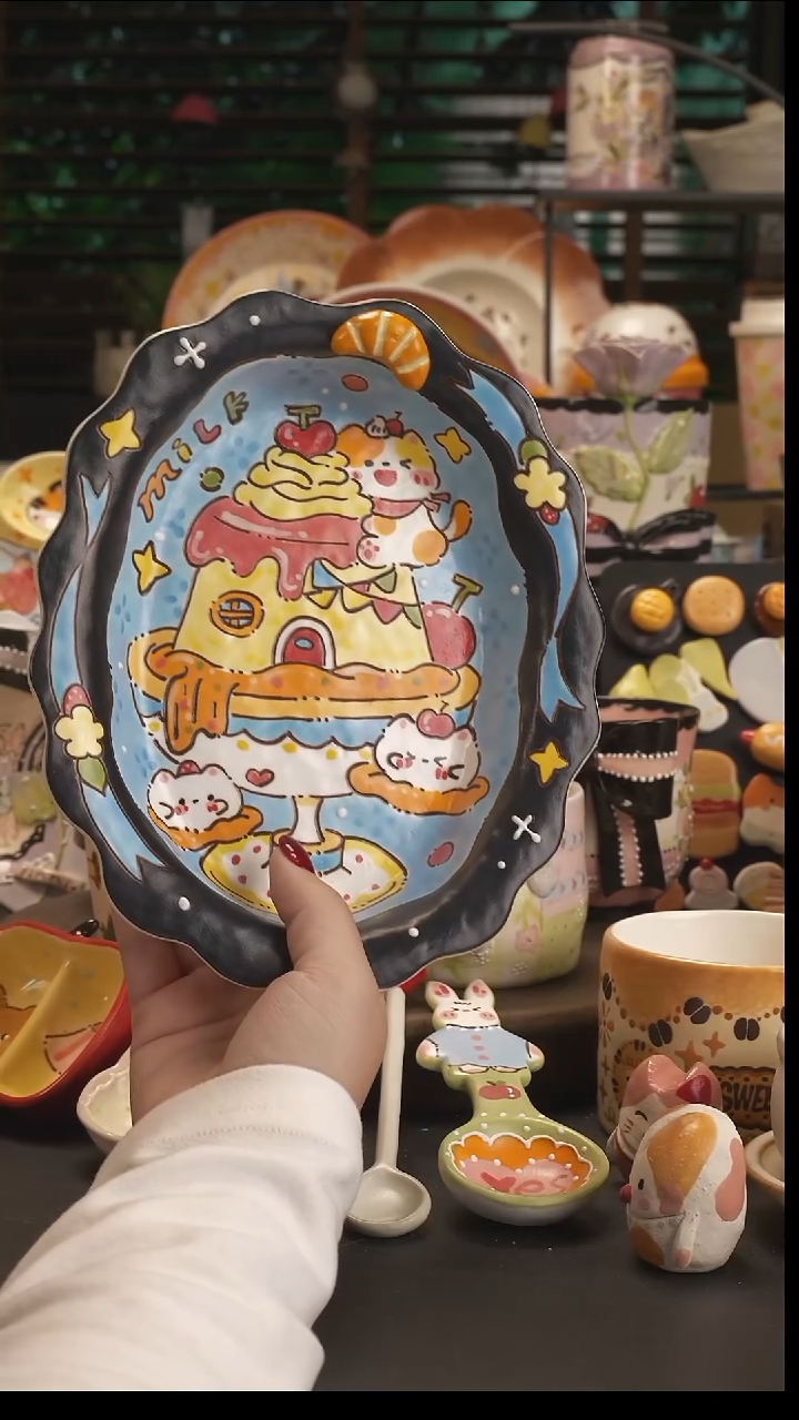 ?*儿【原创设计】景德镇手绘陶瓷