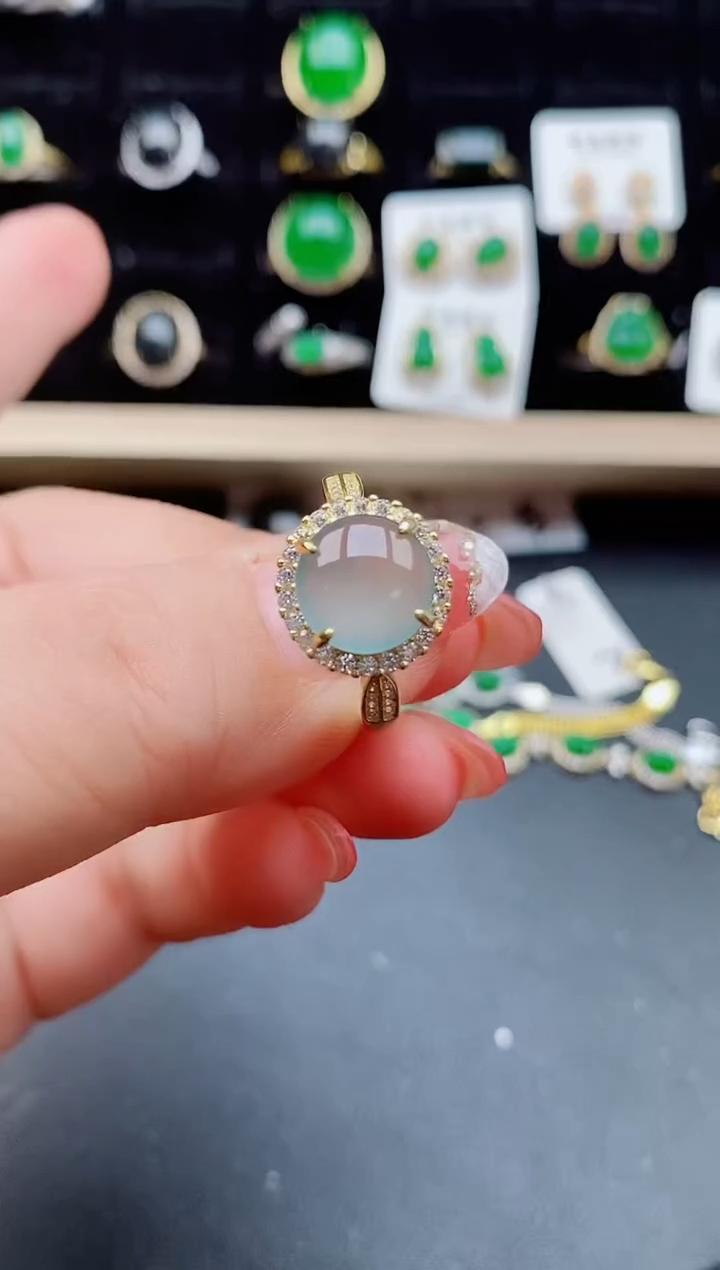 【闪购商品】翡翠戒指银S925镶嵌121212