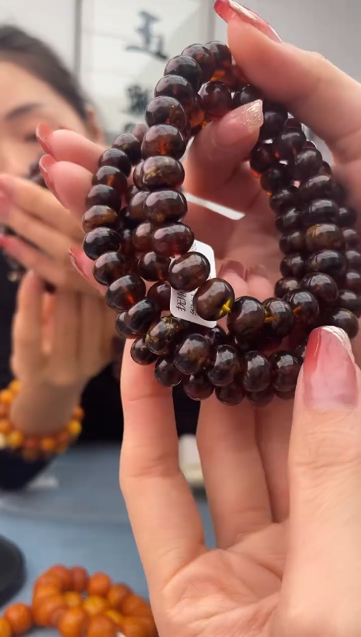 【闪购商品】琥珀珠宝奇石未镶嵌花蜡，假一罚十10