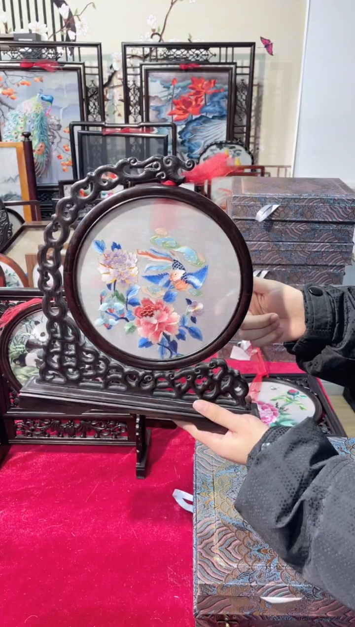 织绣精品苏绣手工刺绣，成品摆件66