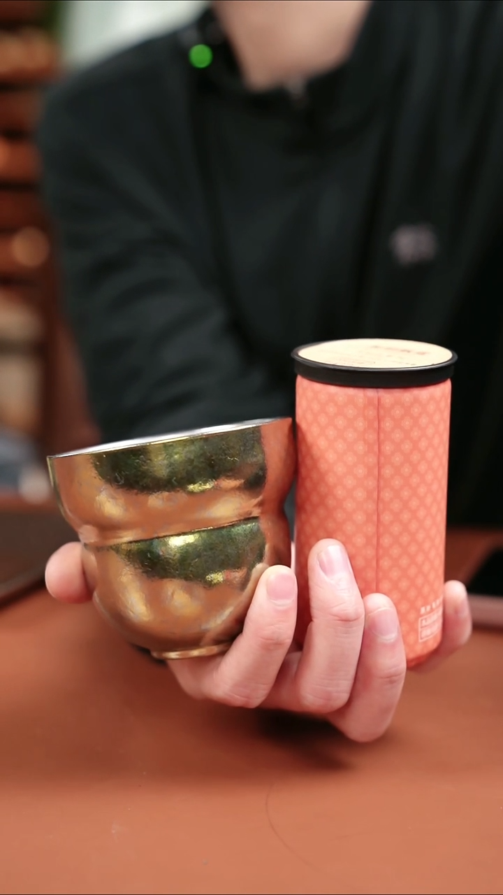 纯钛葫芦杯 咕咕一罐 亮面金色