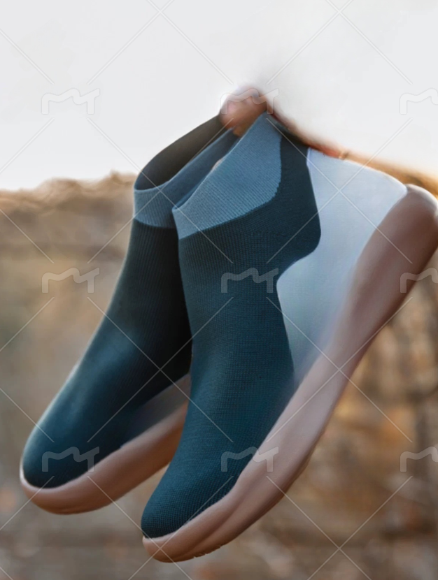 断码彩绘印花飞织帆布款号0501