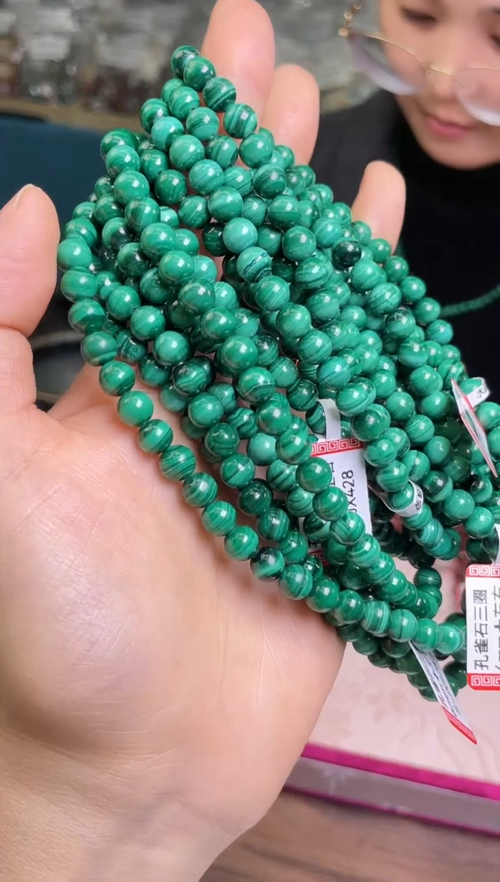 【闪购商品】水晶手链6±/644未镶嵌孔/雀/石】多样性发一件