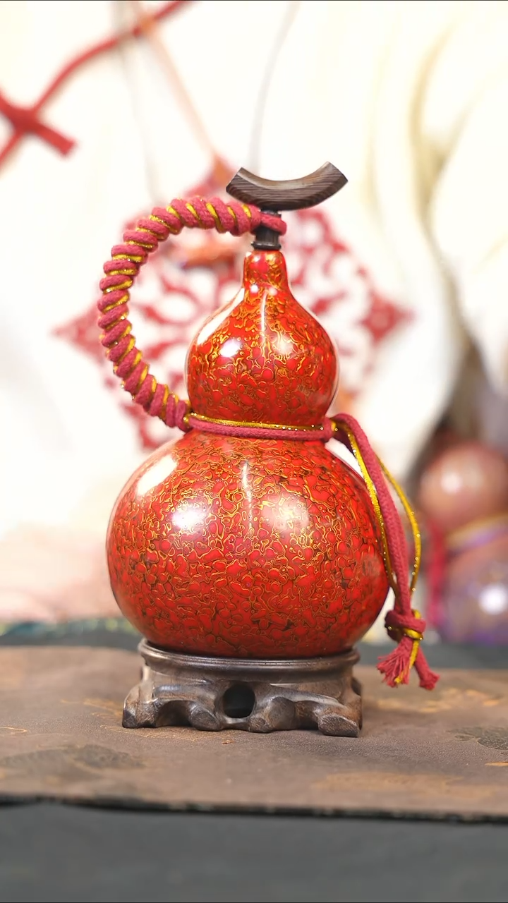 【闪购商品】RZ122漆艺酒葫芦不包手串及旋转底座