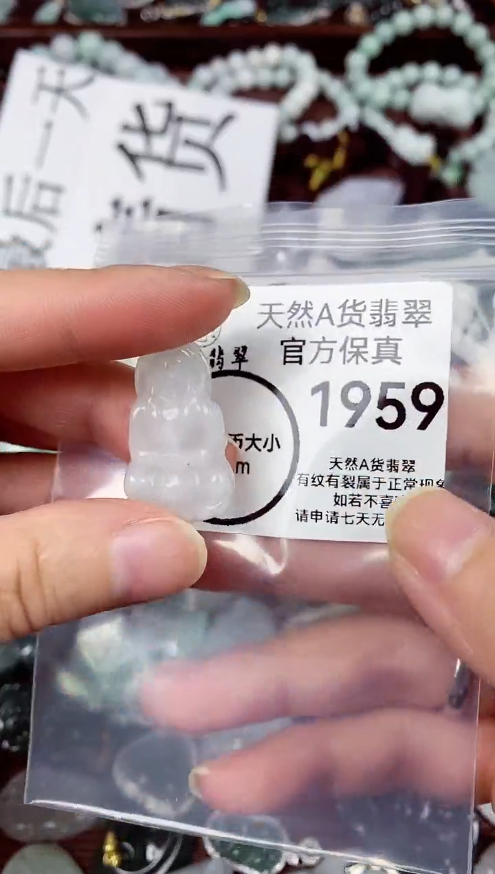 【闪购商品】翡翠颈饰未镶嵌天然A货翡翠1959