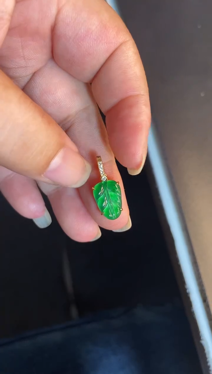 吊坠(不含链)银S925镶嵌翡翠1