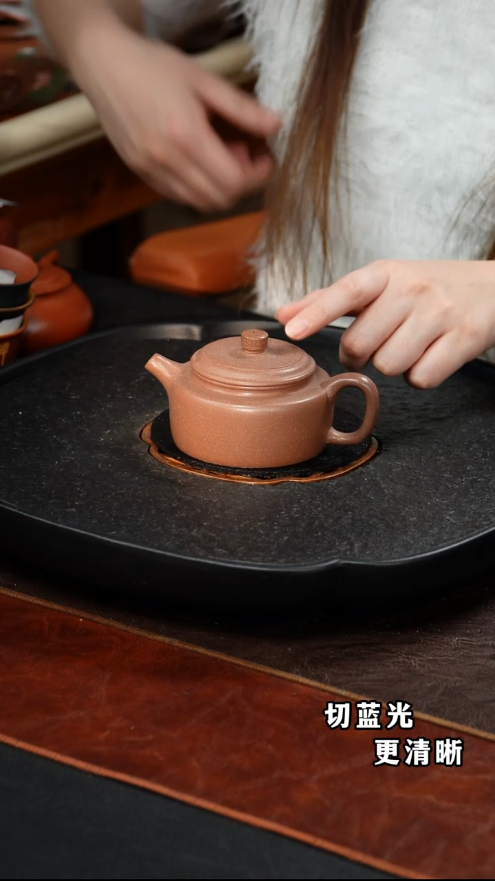 茶壶紫砂德钟7 桃花泥 180毫升 GF