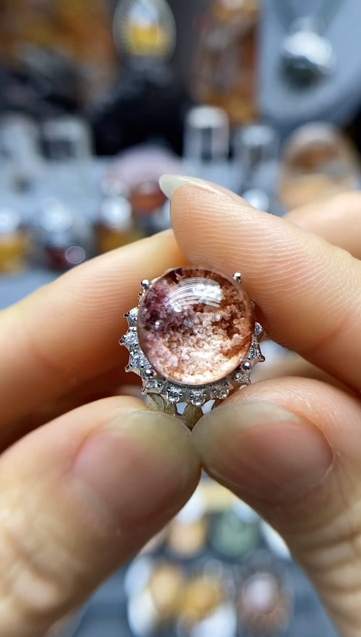 【闪购商品】水晶戒指银S925镶嵌水晶水晶