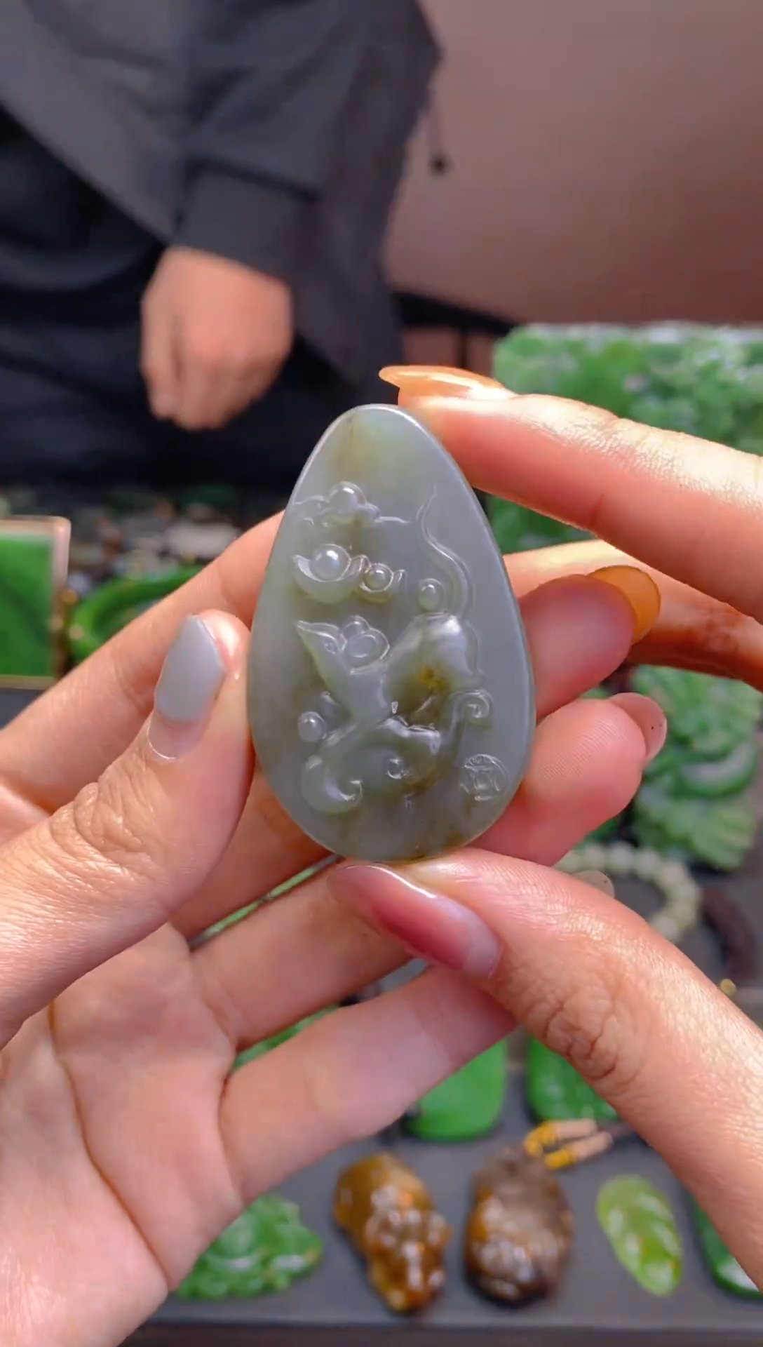 未镶嵌和田玉珠宝半成品1