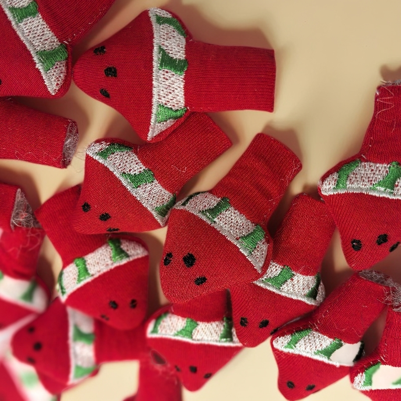 辅料DIY充棉布艺西瓜 蘑菇 带开口配饰2包飞