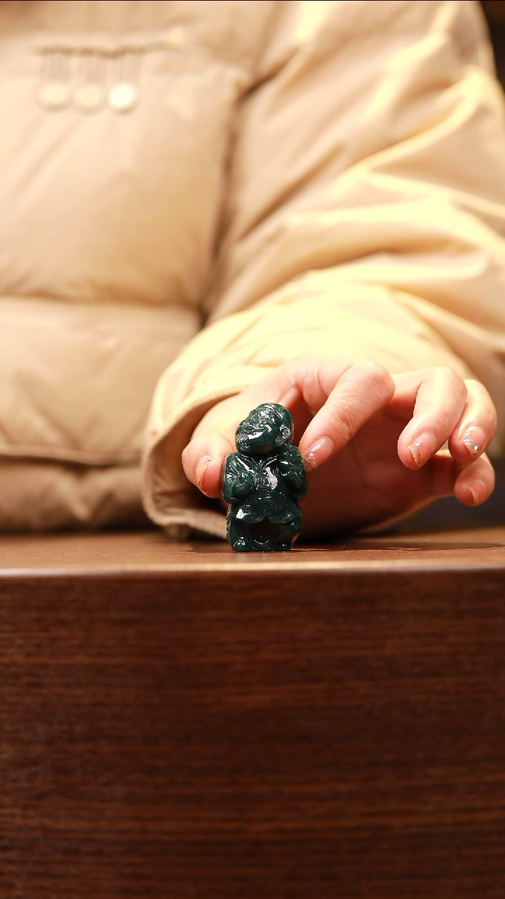 【闪购商品】定制翡翠未镶嵌翡翠地主财神爷