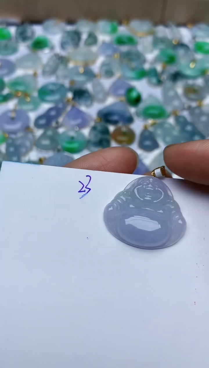 【闪购商品】翡翠颈饰18K金镶嵌天然翡翠A货   