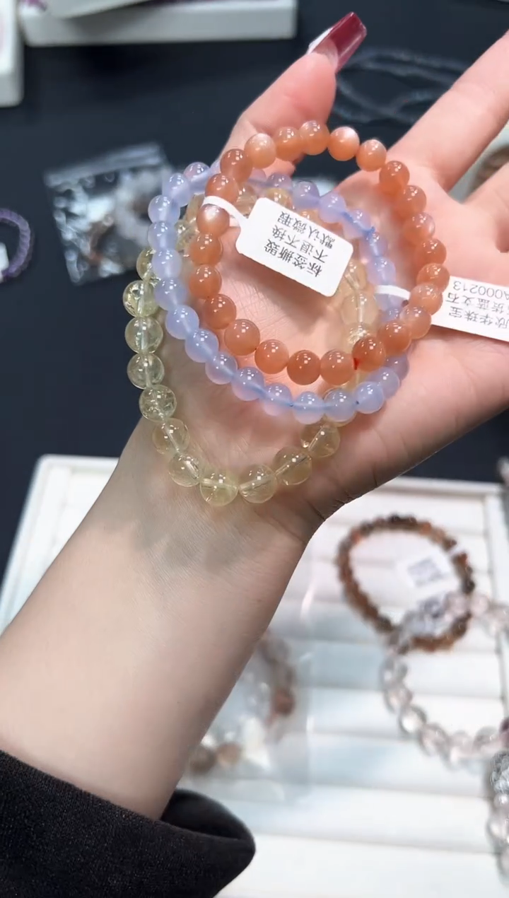 【闪购商品】水晶手串未镶嵌89L多样性发其一/1组默认微瑕