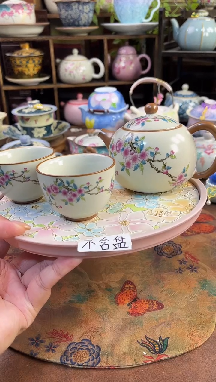 汝窑 1壶2杯 不含盘的