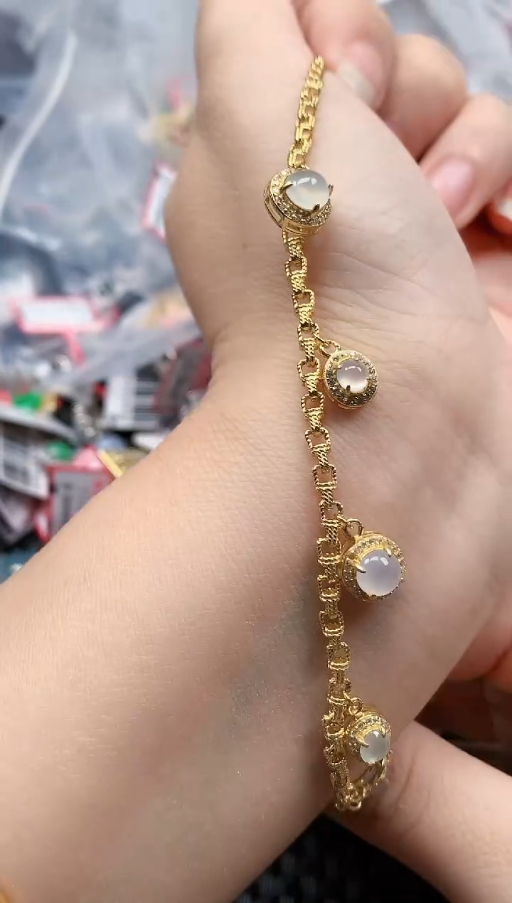 银S925镶嵌戒指翡翠天然A货缅甸翡翠