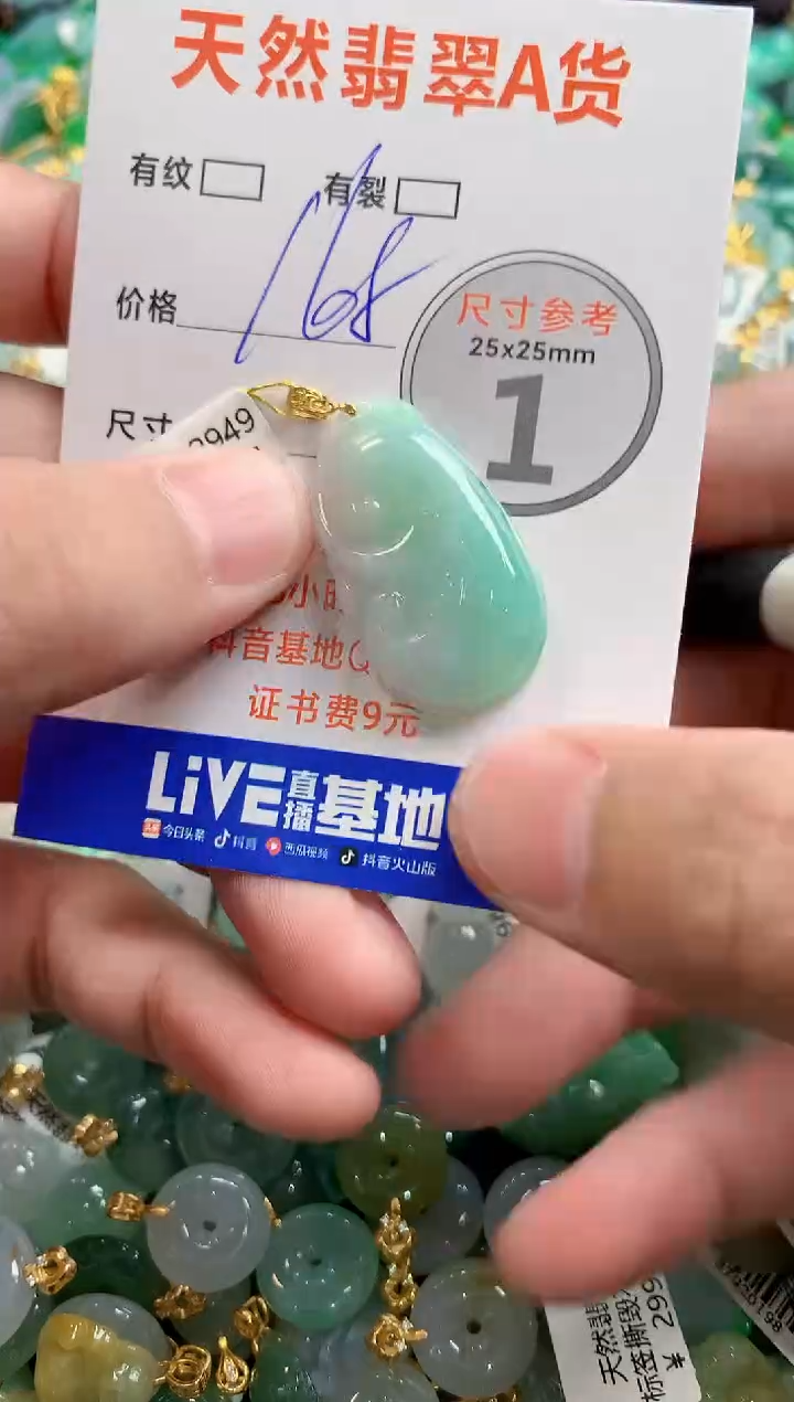 颈饰18K金镶嵌翡翠0819614133