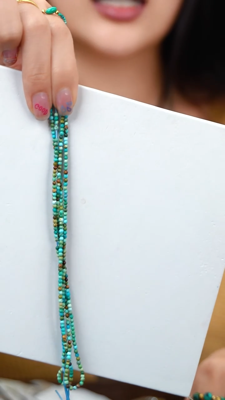 绿松石未镶嵌项链2.4mm项链多宝