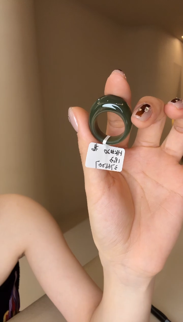 【闪购商品】和田玉戒指未镶嵌20码若羌馒头多样性发其一