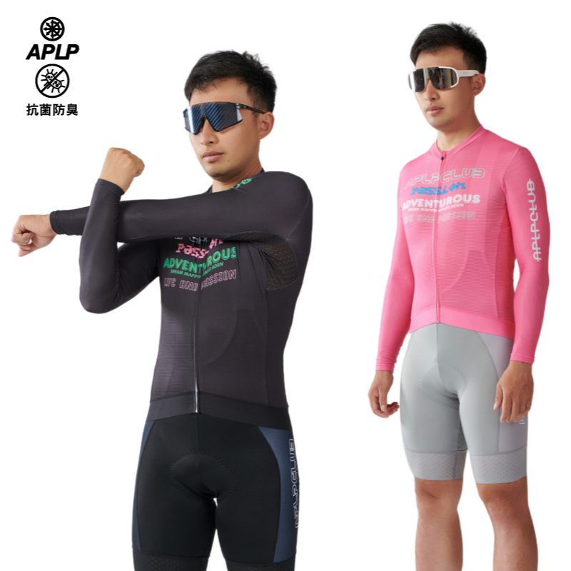 IPFP联名APLP春夏男女薄款长袖自行车骑行服时尚透气速干骑服107