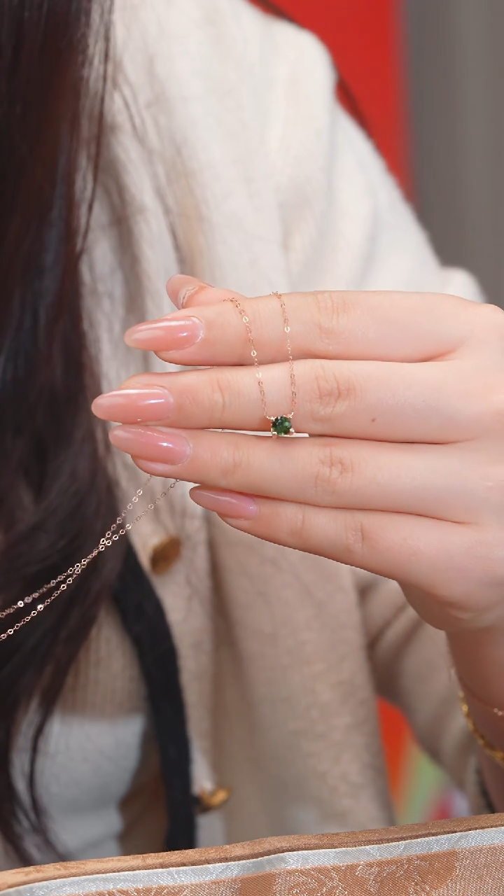 【闪购商品】碧玺项链18K金镶嵌多样性发@@U9203