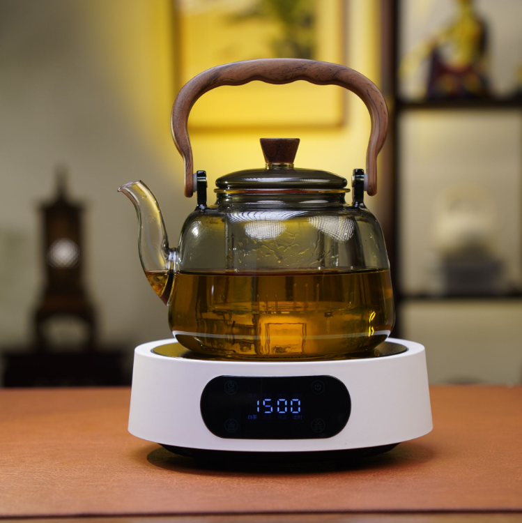 茶艺茗全新1500W智能电陶炉多功能煮茶器保温蒸茶煮茶白茶