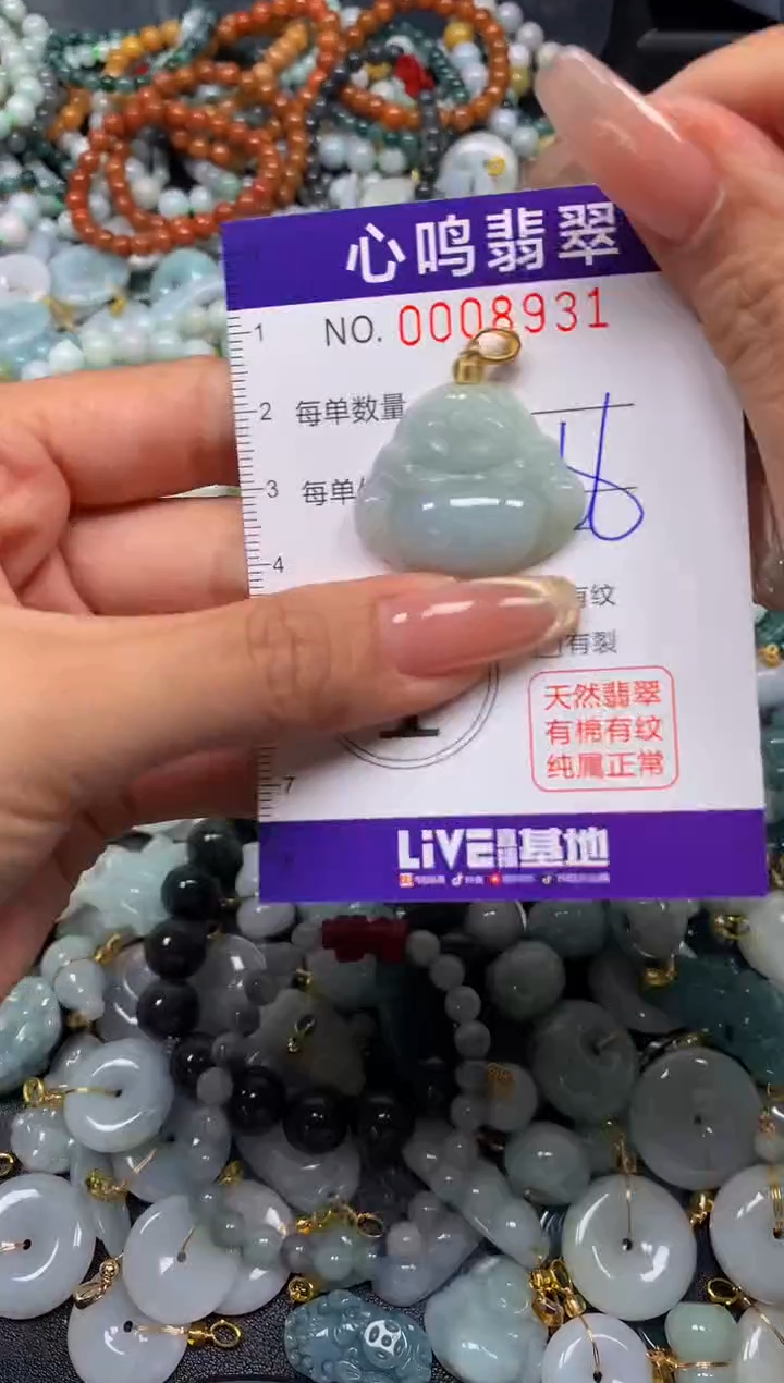 翡翠未镶嵌颈饰闪购008931