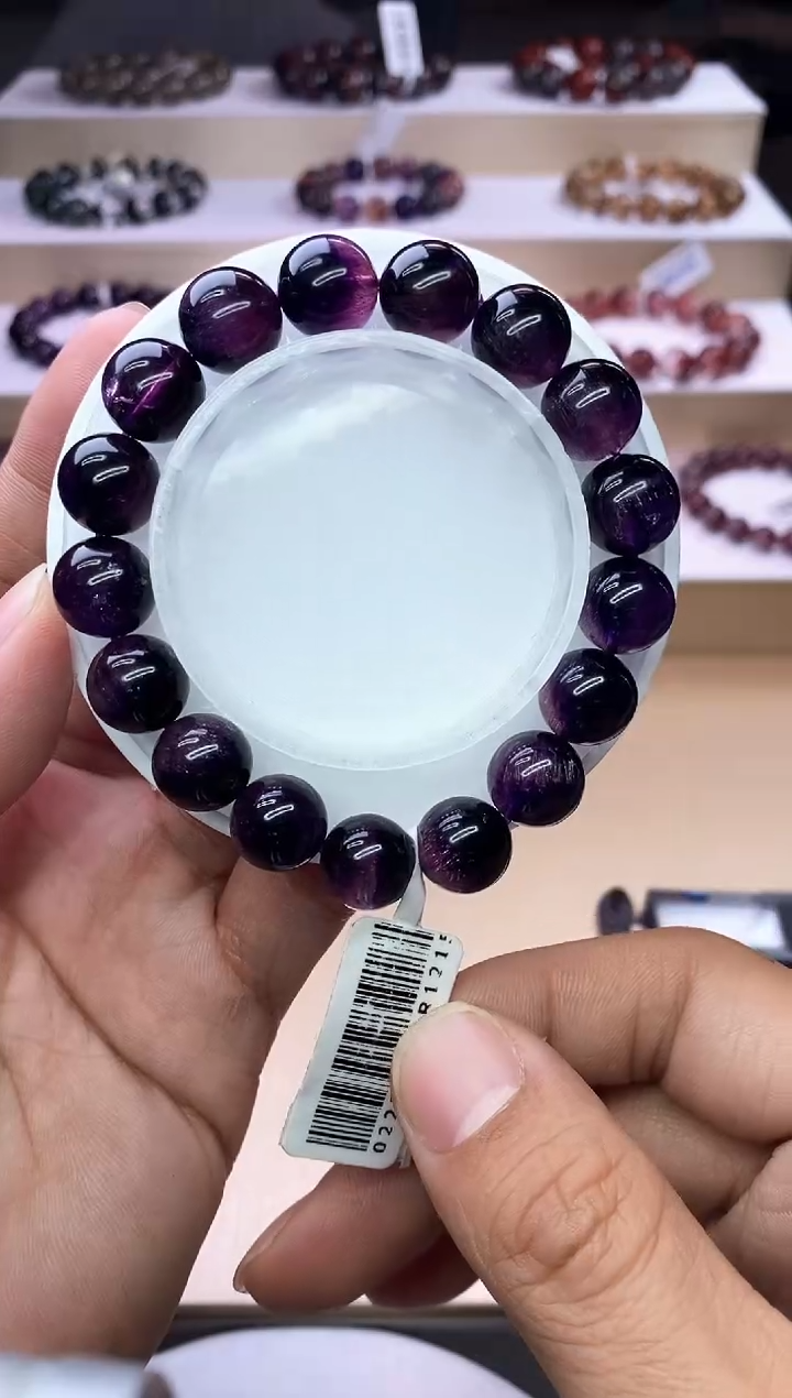 【闪购商品】水晶手链未镶嵌紫超七单圈11m+