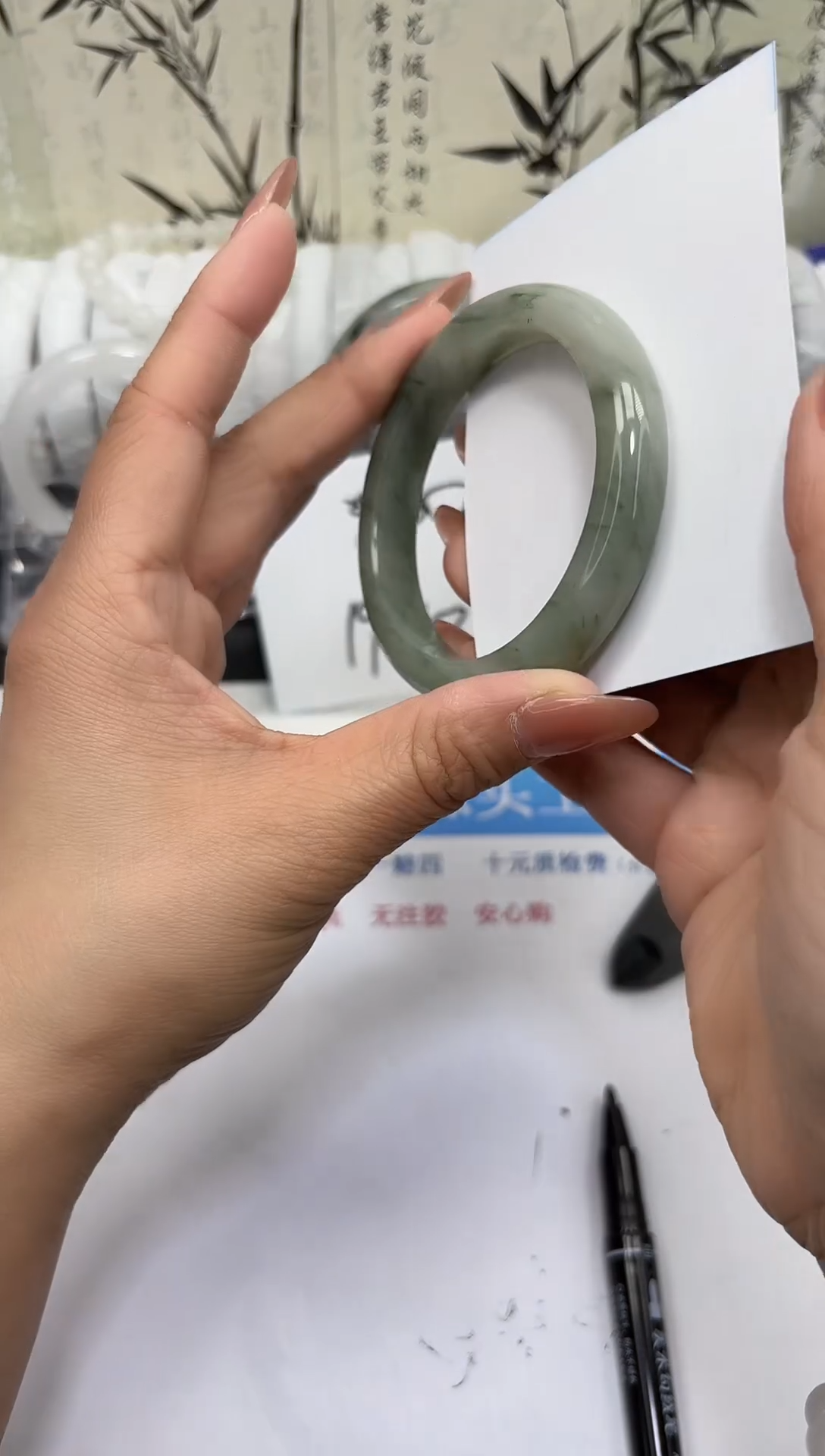 未镶嵌手镯石英质玉A157-55/56/57