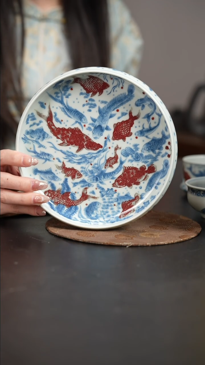 【闪购商品】杯屹朴堂釉里鱼多多