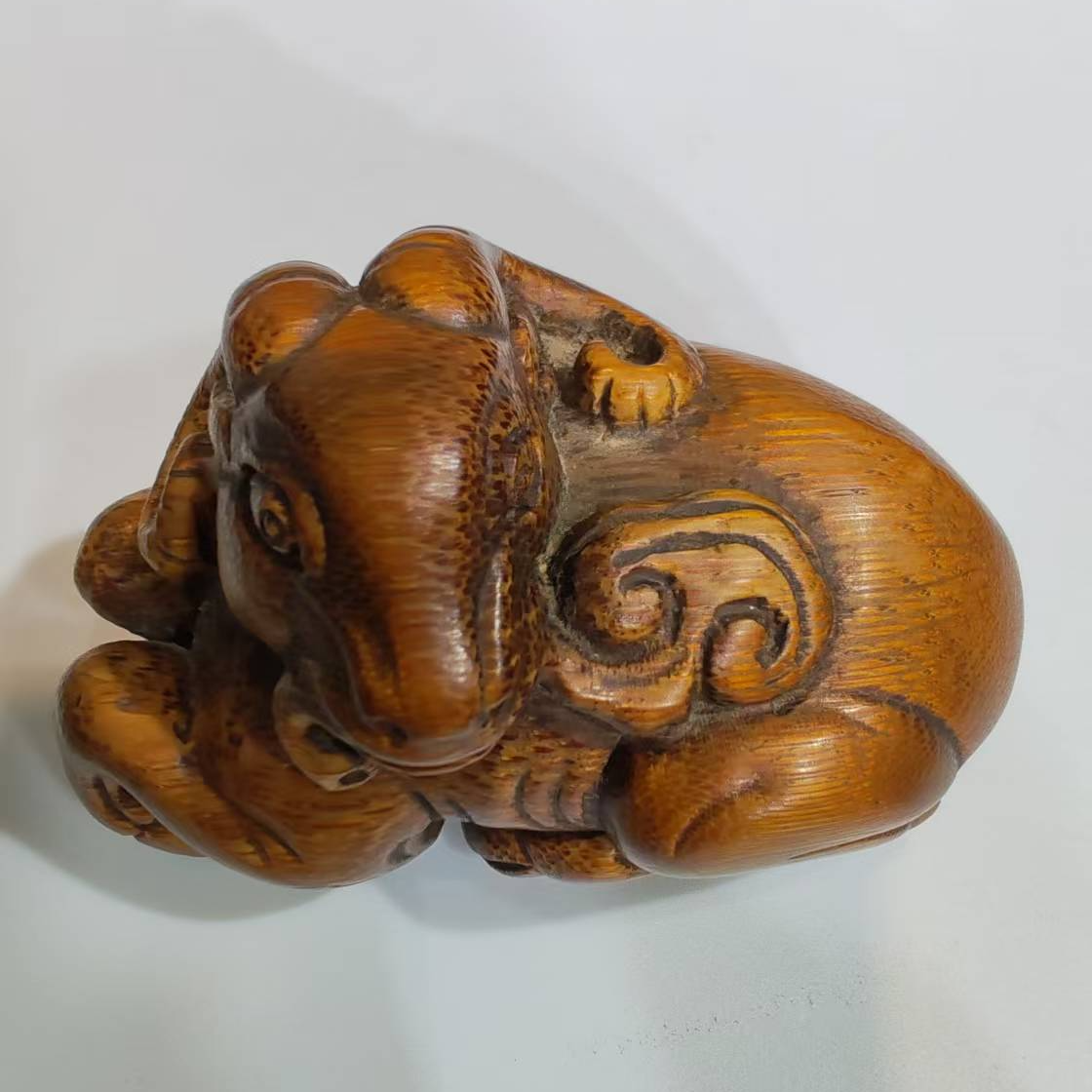 华彩木作竹木根雕摆件