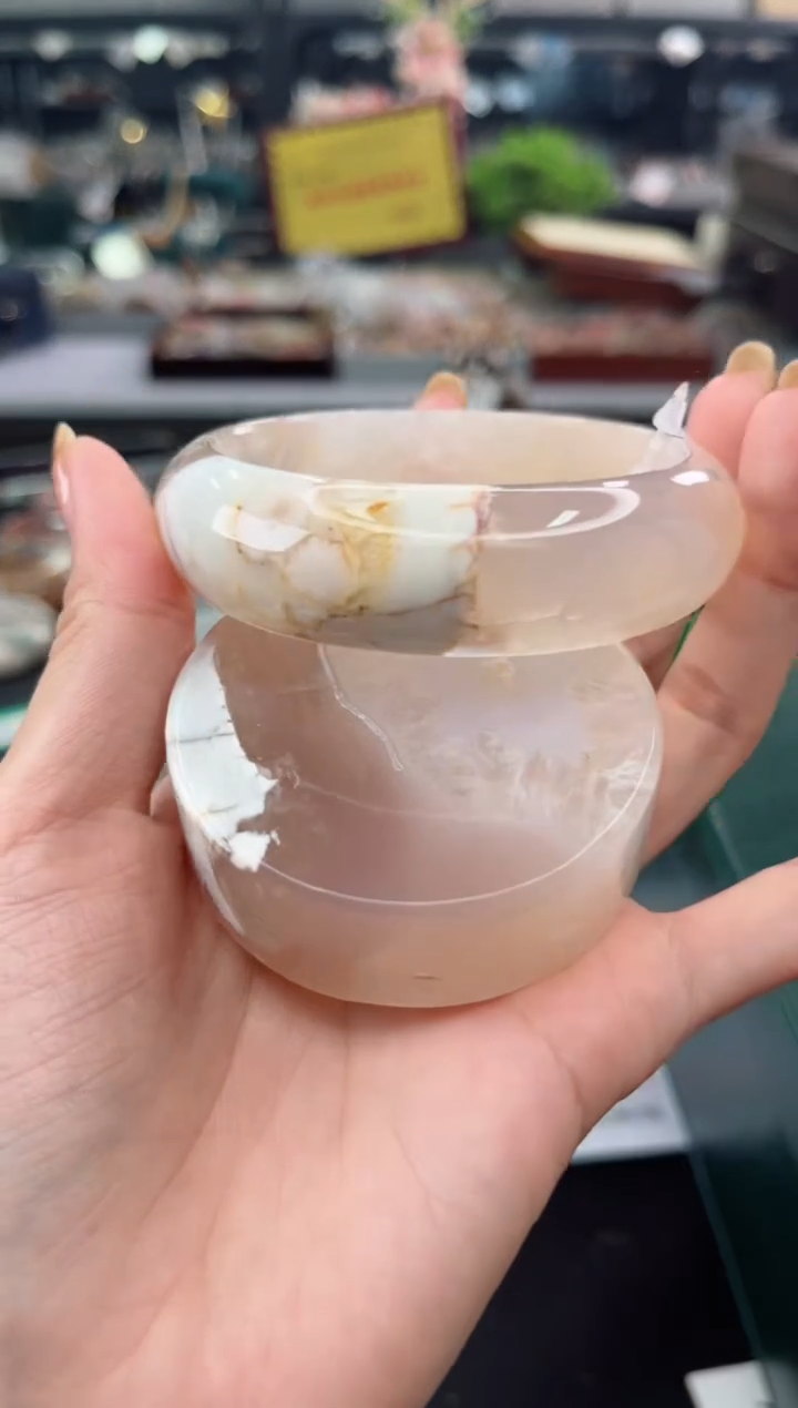 【闪购商品】石英质玉手镯未镶嵌60圈口（赠品镯心）3650431