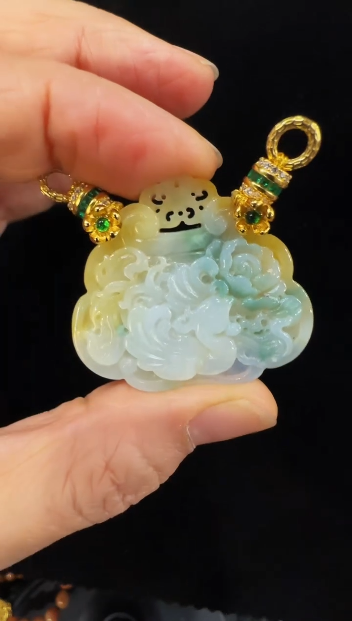 颈饰未镶嵌翡翠国风