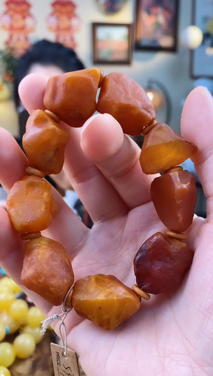 【闪购商品】琥珀手串未镶嵌手串