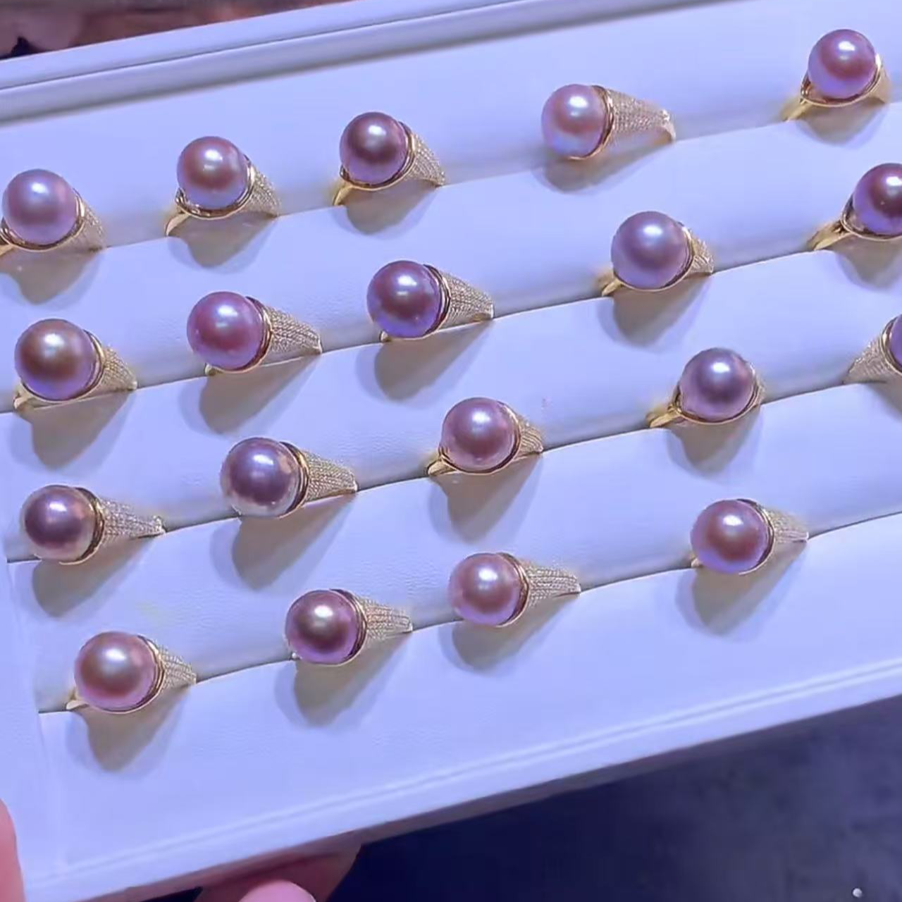 关漂亮【逍遥严选】珍珠紫珠戒指*GYCXN/09/多样性发/1件