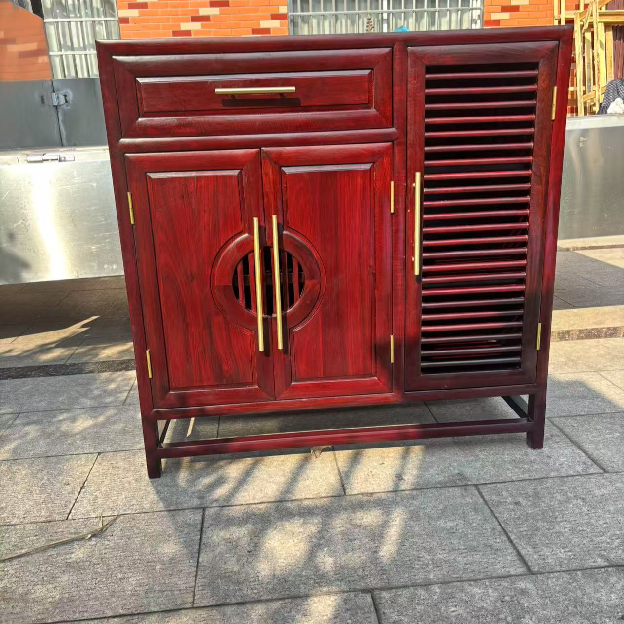 红木鞋柜非洲酸枝木储物柜隔厅柜新中式置物柜