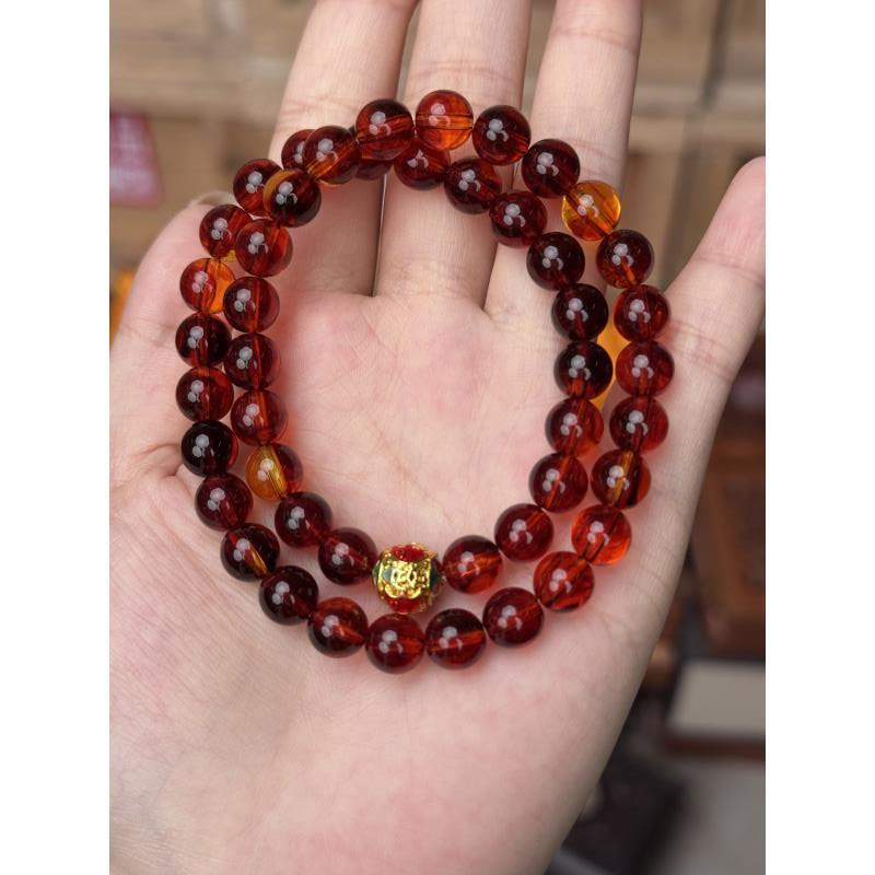 S1337 血珀双圈手串无礼盒