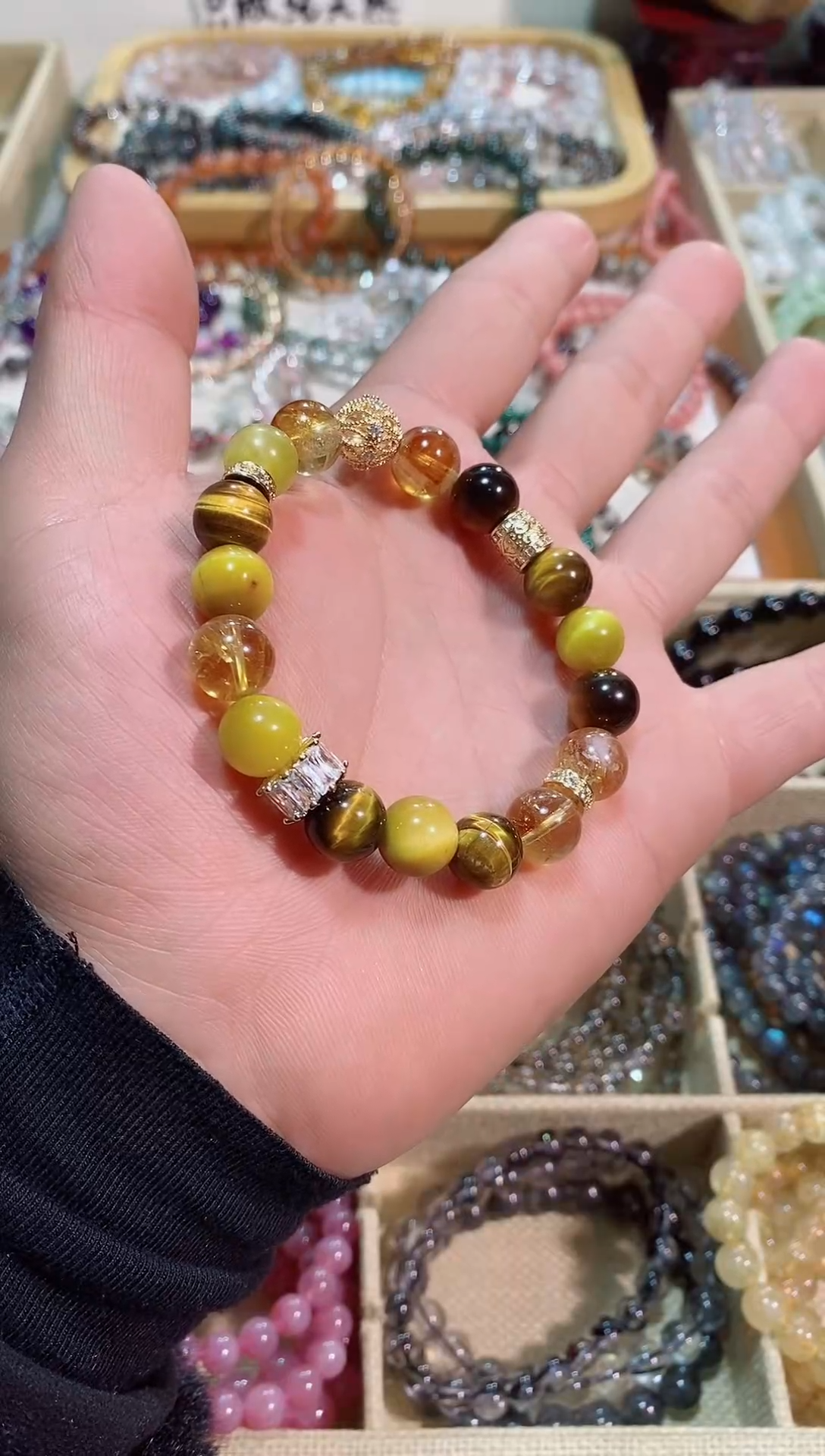 【闪购商品】水晶手链未镶嵌金霸10m+（多样性发其一）