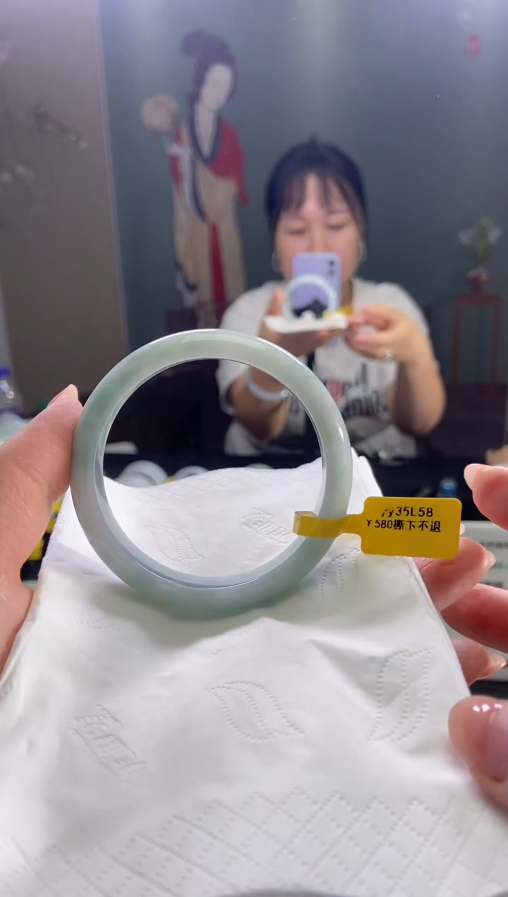 未镶嵌手镯翡翠575859圈口d