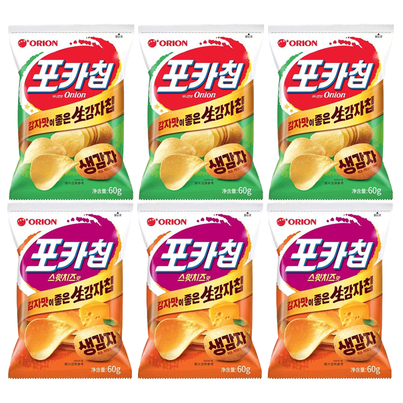 【2026年2月9日到期】韩国进口好丽友洋葱味奶酪味60g*6袋