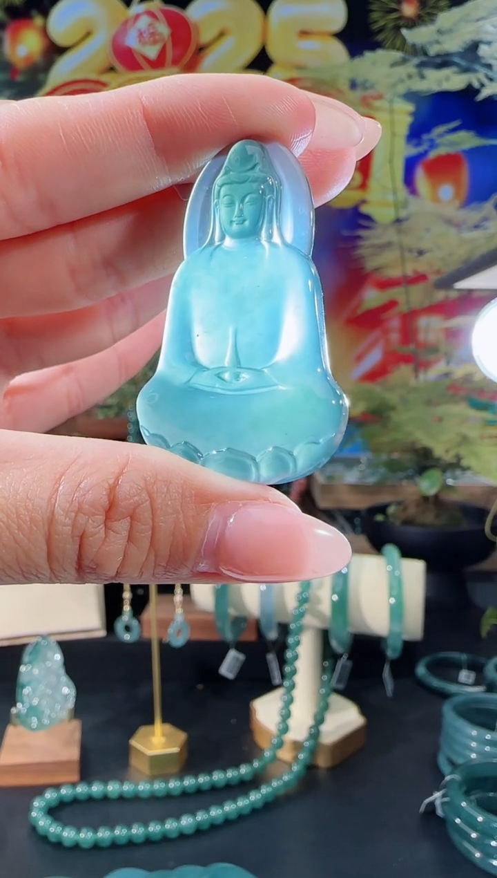 【闪购商品】翡翠项链未镶嵌观音