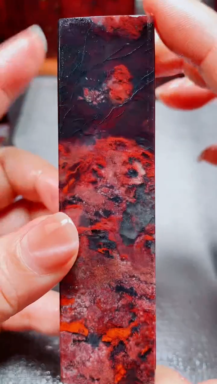 玉桂林鸡血玉素章--8