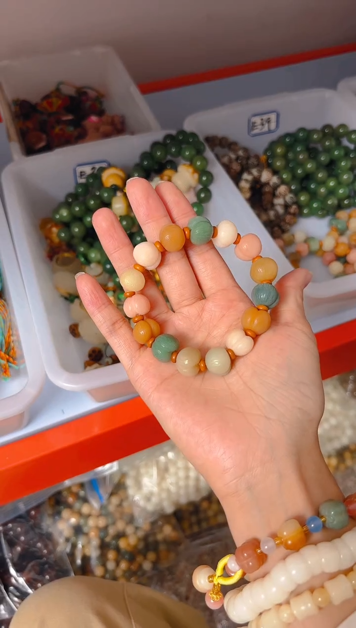 吊坠菩提根/象牙果多宝屁桃单圈手串