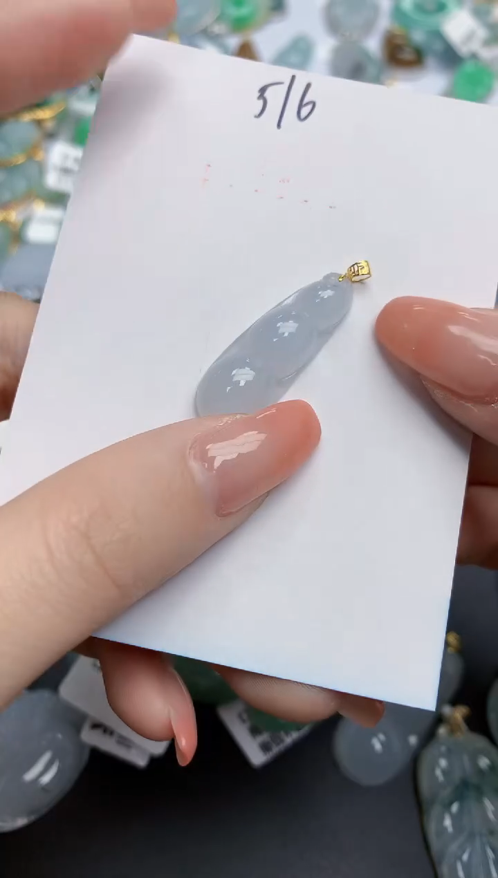 【闪购商品】翡翠颈饰18K金镶嵌天然缅甸翡翠A货