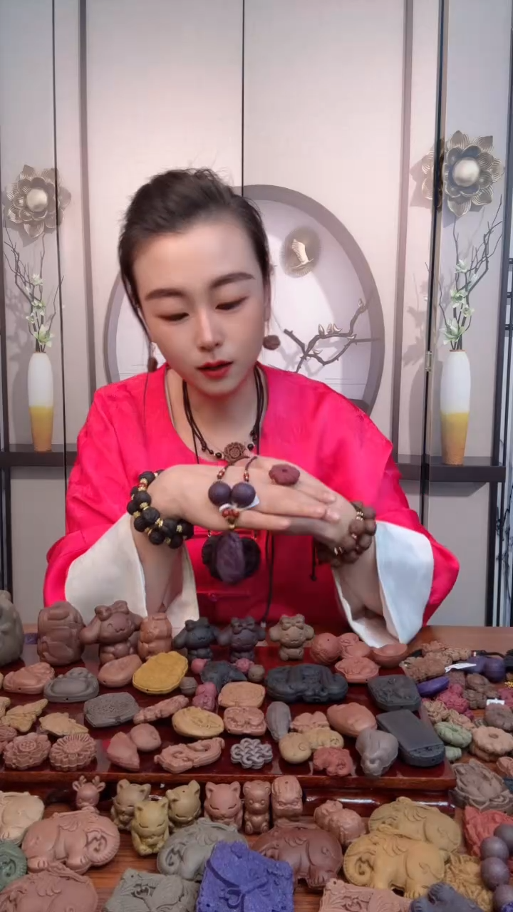 【闪购商品】泥塑九紫一路生花设计款项链