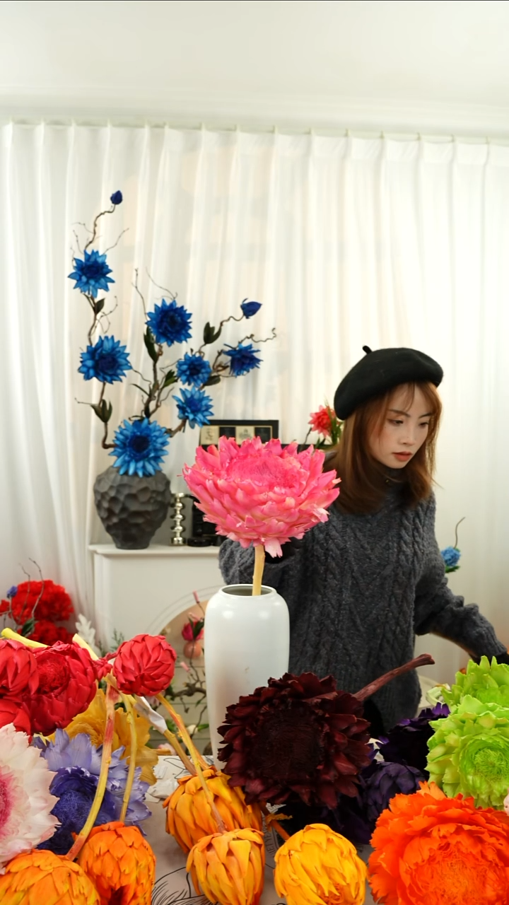 永生洋蓟 霸王花 1个头叶片有伤【公主粉】A674