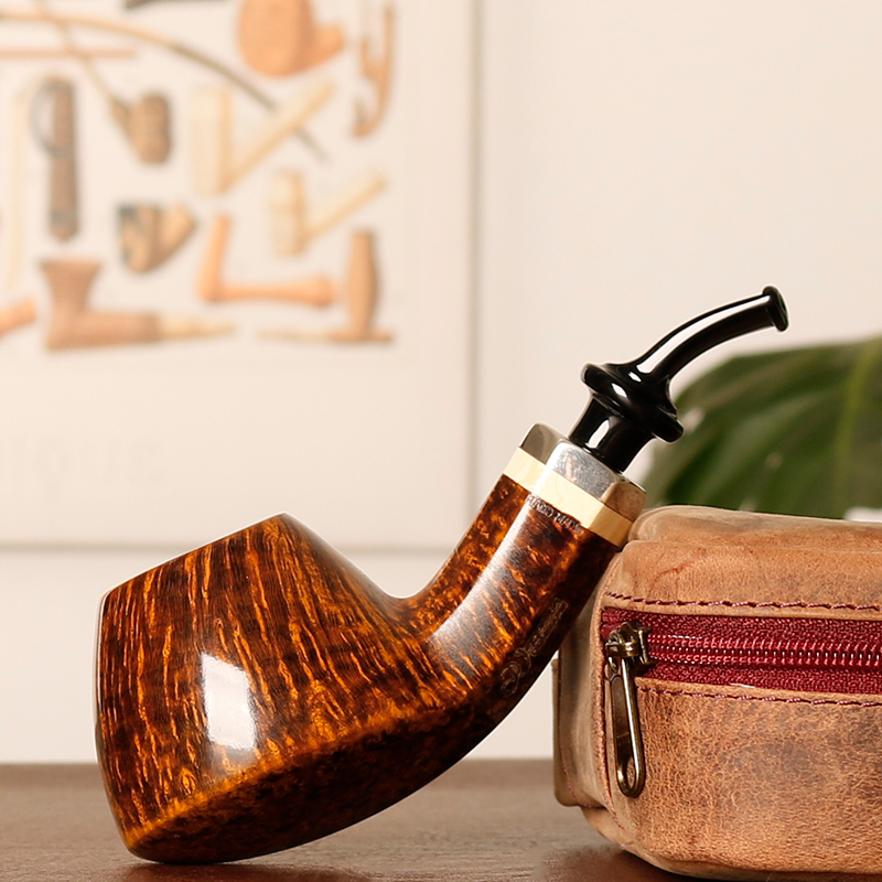 丹麦彼得吉普森 Hight Grade 高端9级 银圈 手工石楠木烟斗