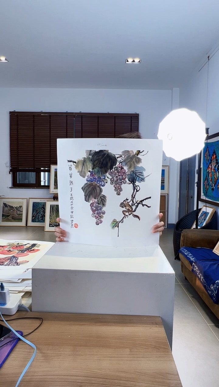 【闪购商品】版画耿玉琨限量作品亲签盖章版画S