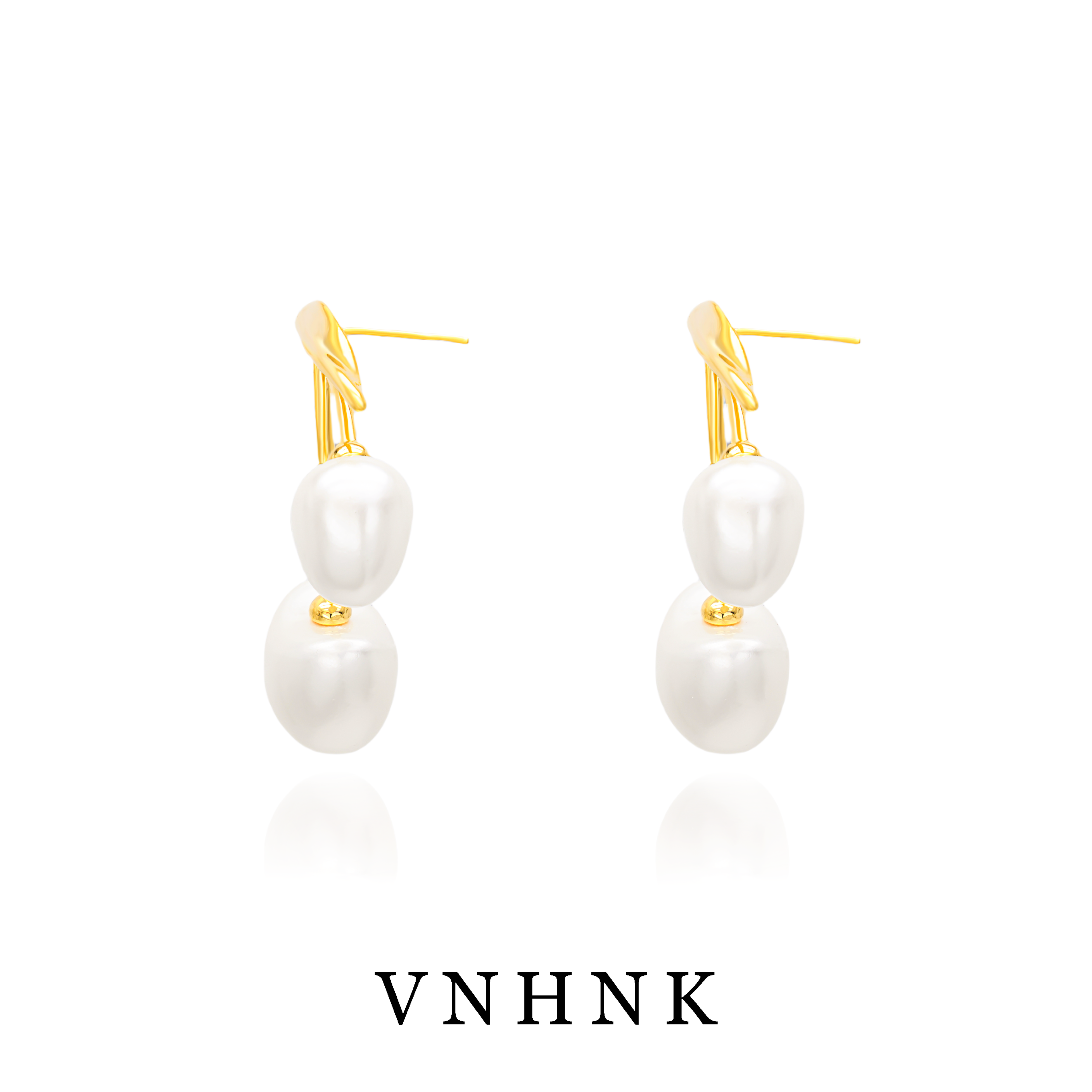 铜合金仿珍珠耳饰 美可儿   H546   白色小众气质耳环