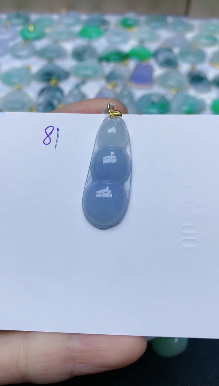 【闪购商品】翡翠颈饰18K金镶嵌天然翡翠A货    