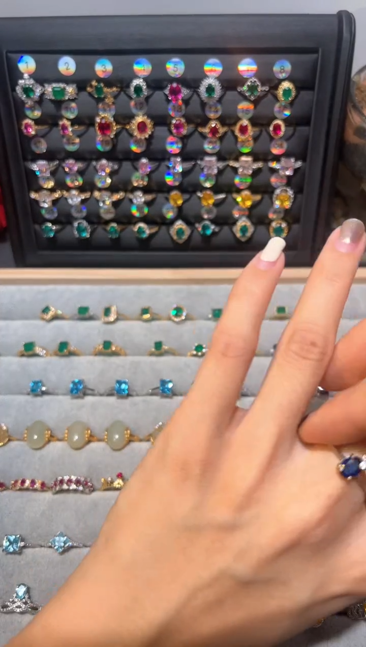 【闪购商品】蓝宝石戒指银S925镶嵌00000